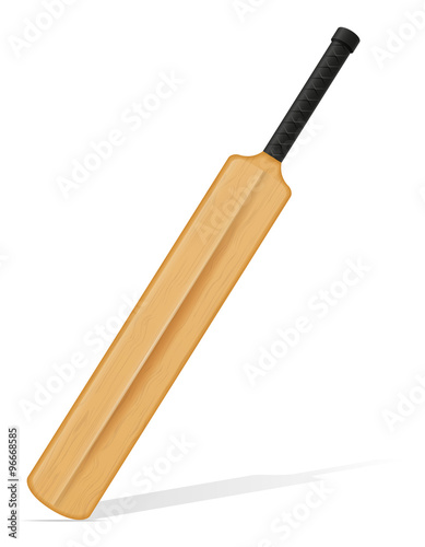 cricket bat vector illustration