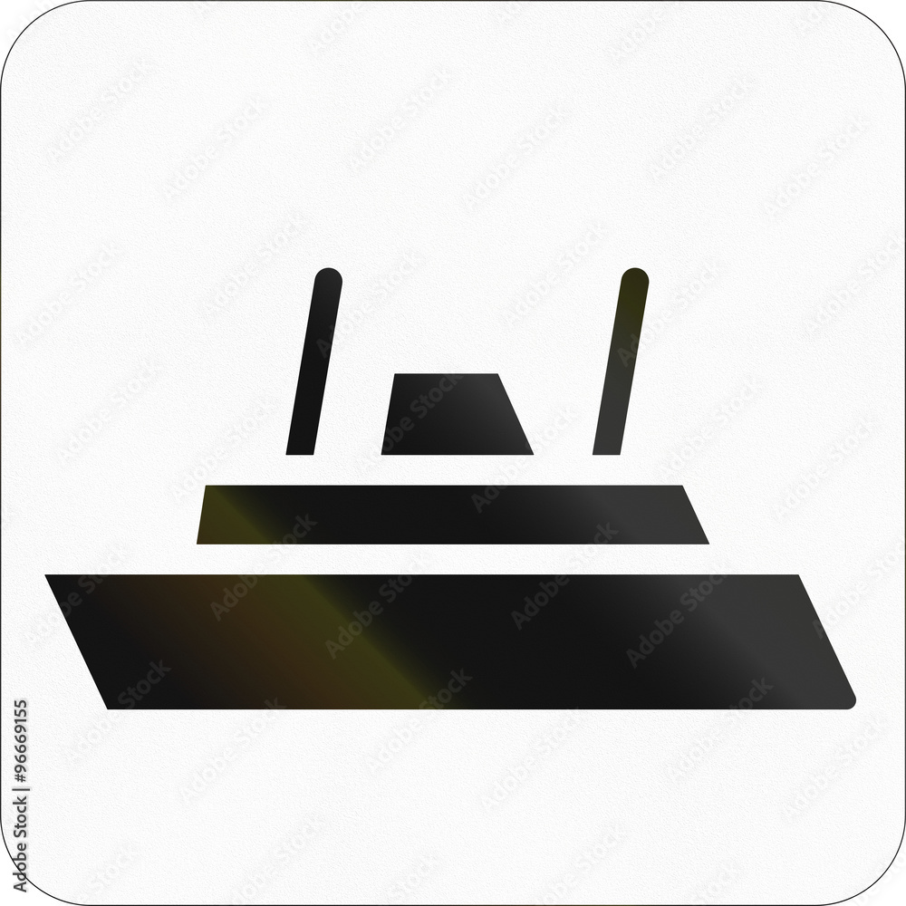 Other Norwegian information road sign - Ferry Other Norwegian information road sign - Ferry