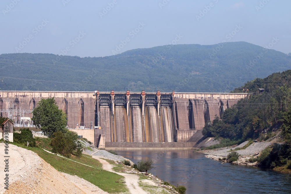 hydroelectric power plants on river industry zone