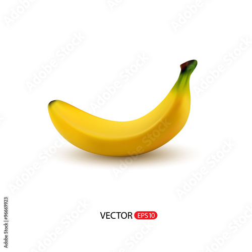 Vector banana isolated on white background