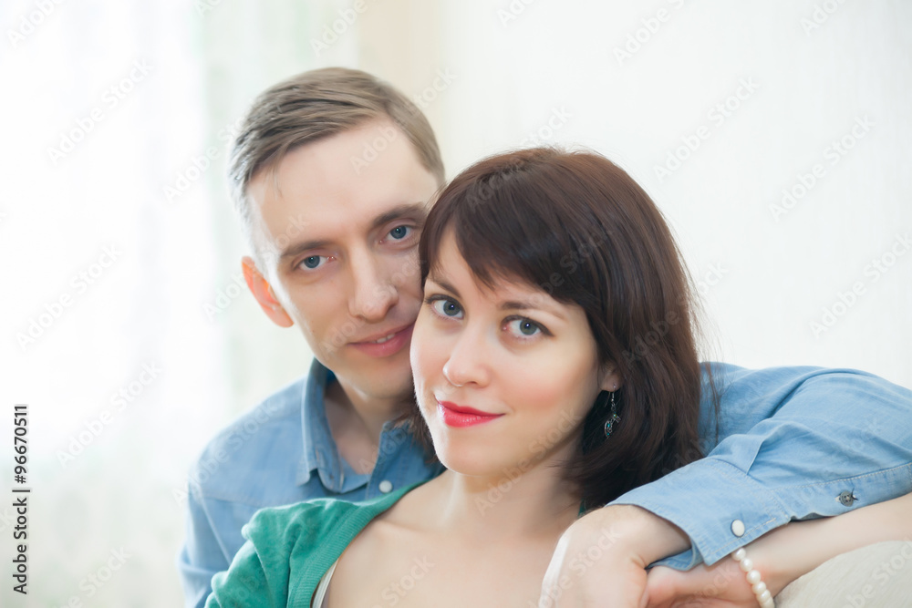 cute couple at home. cute couple at home.