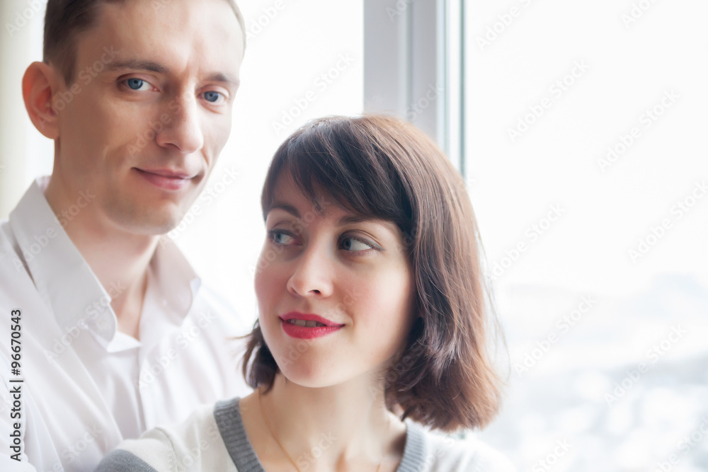 Portrait of beautiful young couple Portrait of beautiful young couple