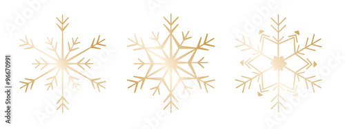 Schneeflocke 12er-Set #2 – gold