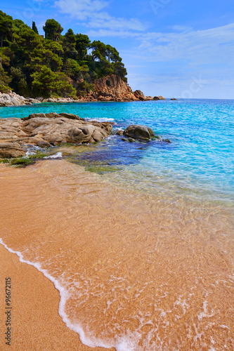 Cala Sa Boadella platja beach in Lloret de Mar photo