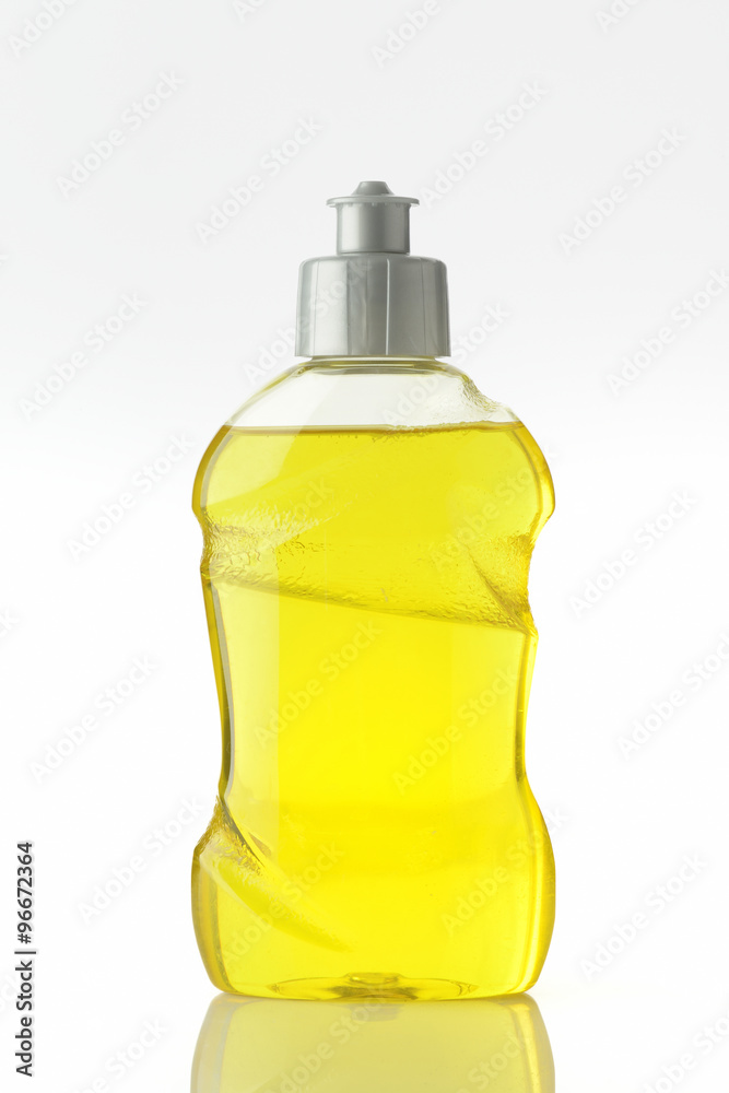 Yellow Liquid Soap /High resolution image of yellow dish washing liquid soap on white background shot in studio. Yellow Liquid Soap /High resolution image of yellow dish washing liquid soap on white background shot in studio.