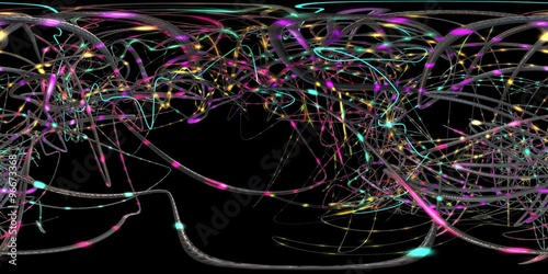 360 spherical virtual reality Adstract 3d geometric shapes in motion. Loop - 4K
