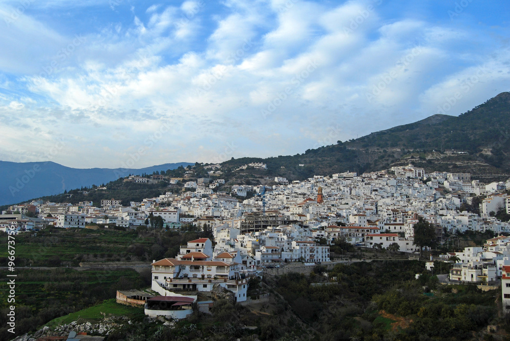 Cómpeta, Málaga, Andalucía, pueblo, panorámica, paisaje rural, paisajes