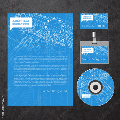 Set of corporate identity templates