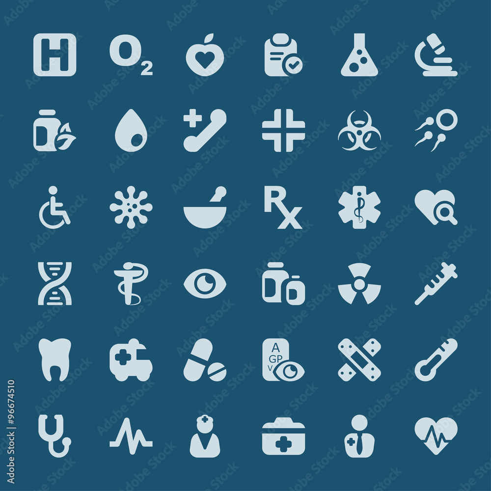 medical iconset blue medical iconset blue