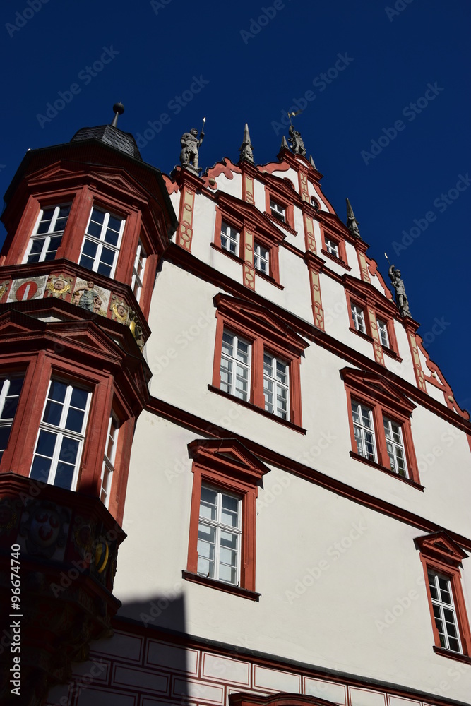 View in the city of Coburg, Bavaria, region Upper Franconia, Germany