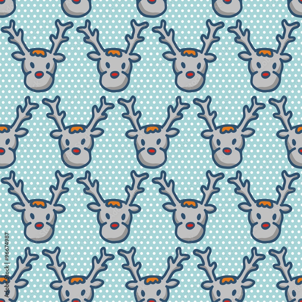 seamless background with deers. Vector illustration seamless background with deers. Vector illustration