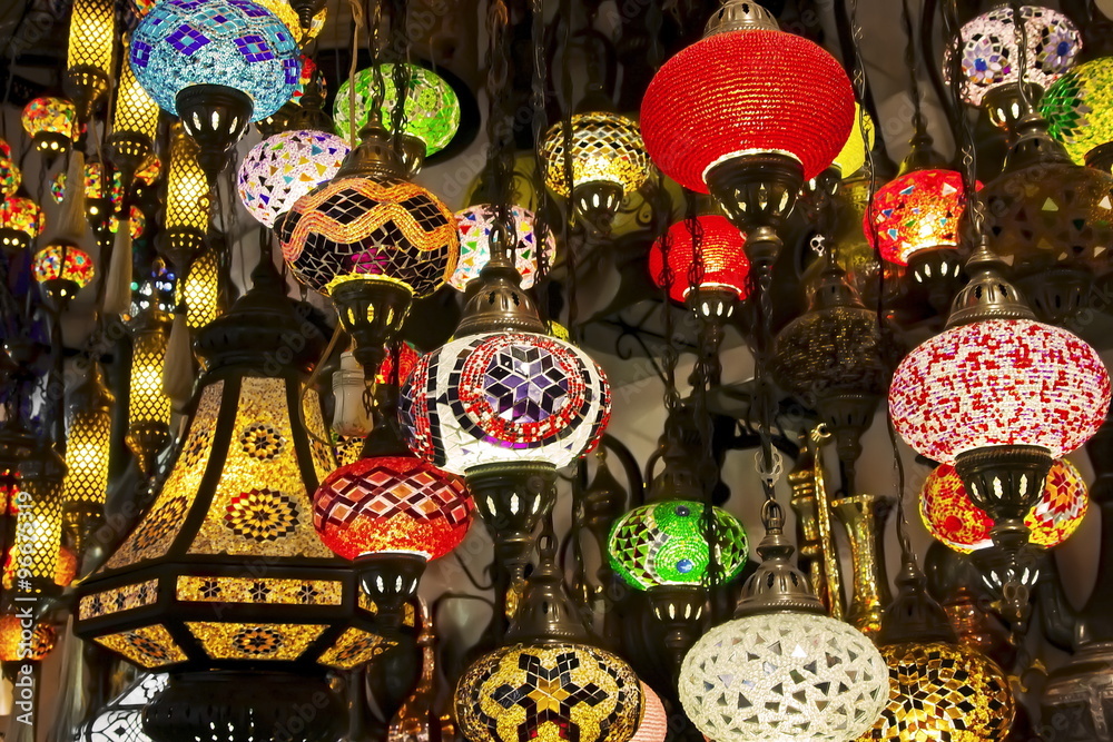 Lamps at the Grand Bazaar. Istanbul