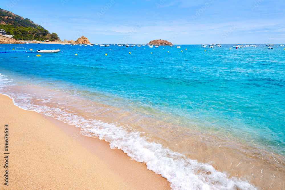 Tossa de Mar beach in Costa Brava of Catalonia