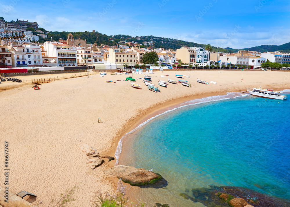 Tossa de Mar beach in Costa Brava of Catalonia