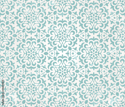 Floral retro wallpaper