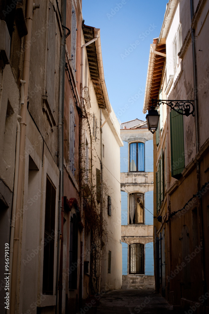 Small alley in Arles, France