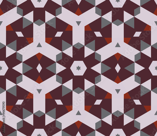 Bright mosaic pattern with geometric elements