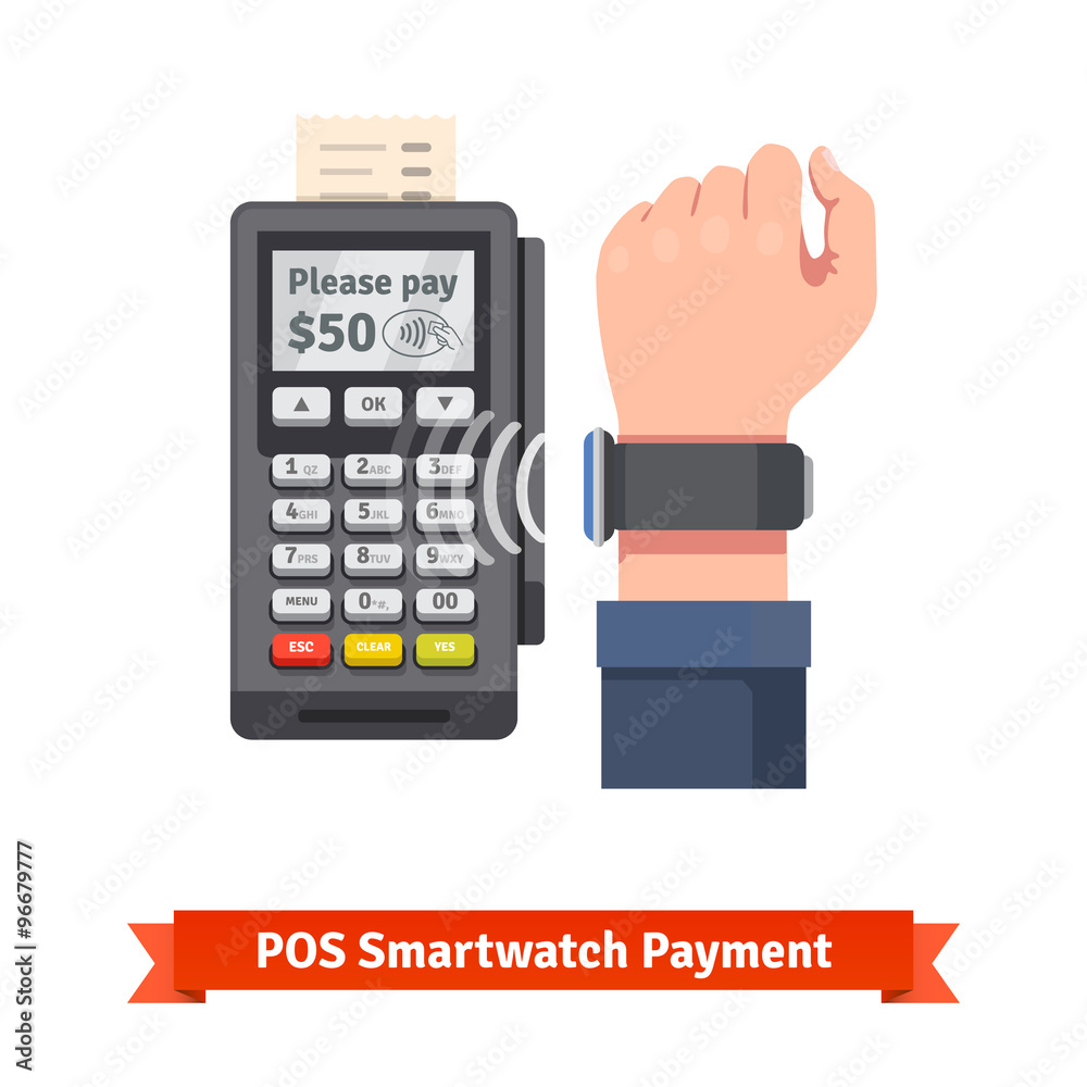 Smart watch POS terminal payment Smart watch POS terminal payment