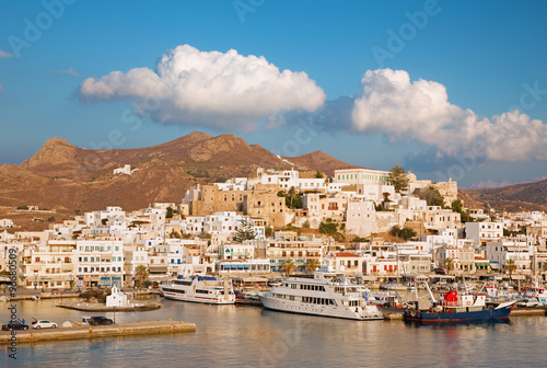 Fototapeta Naklejka Na Ścianę i Meble -  The town Chora (Hora) on the Naxos island - Greece