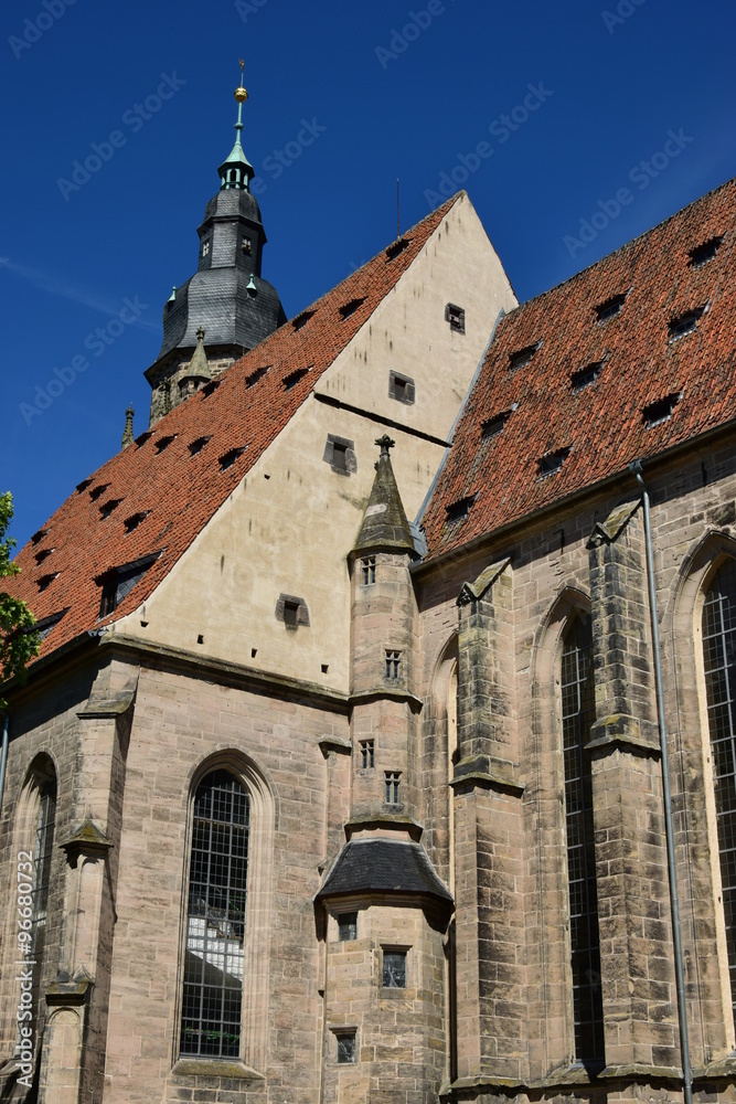 View in the city of Coburg, Bavaria, region Upper Franconia, Germany