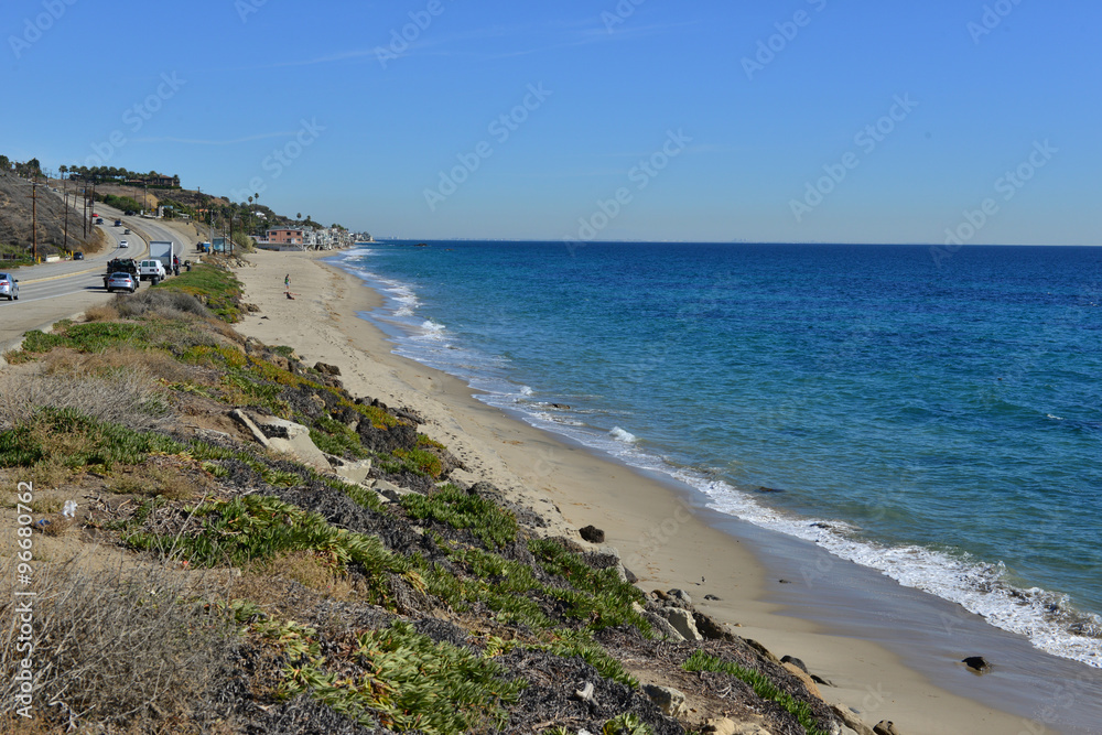 Malibu beach in California in November Malibu beach in California in November