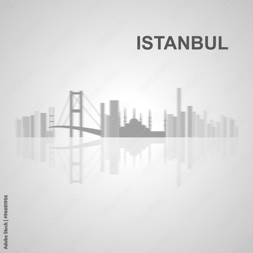 Istanbul skyline  for your design