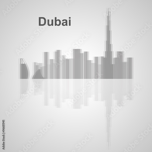 Dubai  skyline  for your design