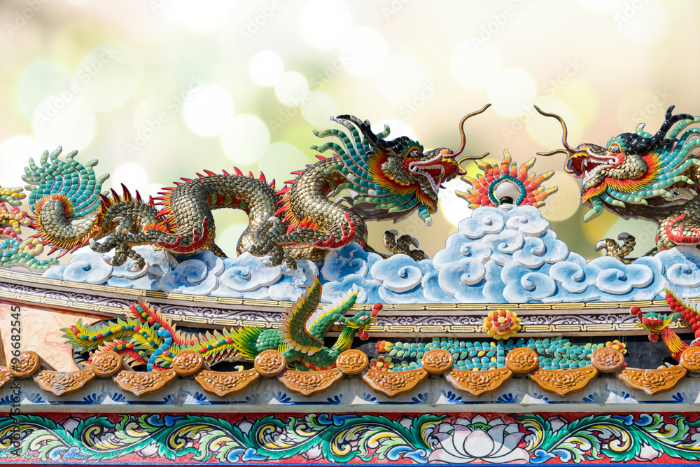 Beautiful dragon statue. Beautiful dragon statue.