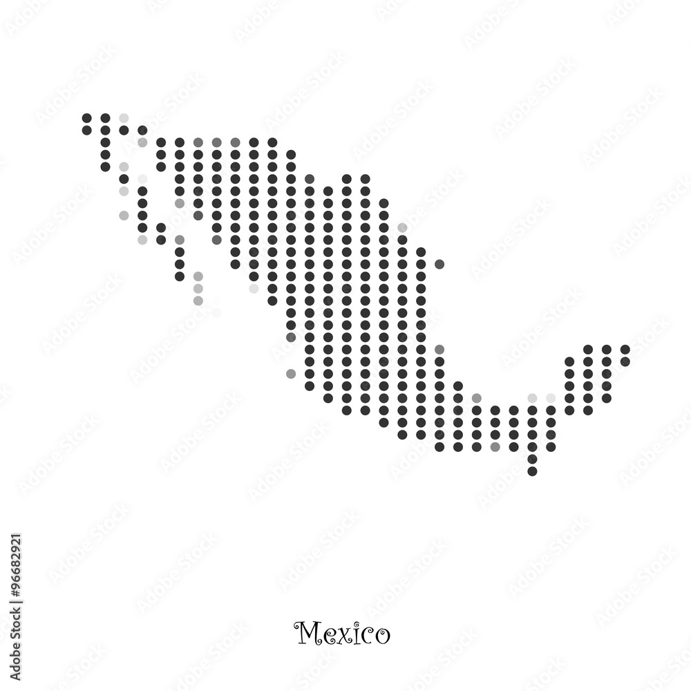 Map of Mexico for your design