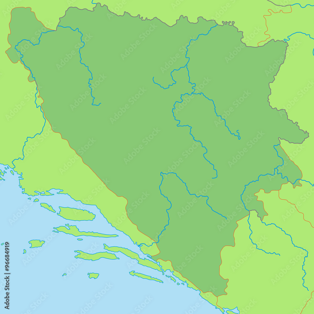 Bosnien und Herzegowina in Grün