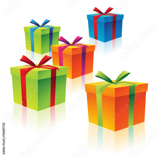 Colorful Cardboard Gift Boxes