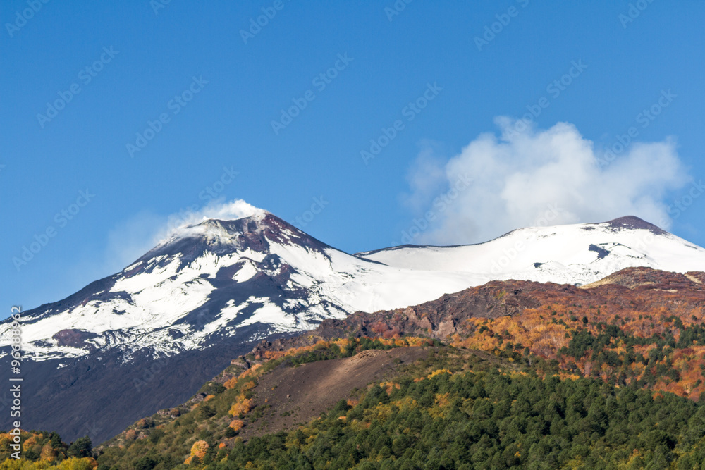 Fototapeta premium Volcano Etna Landscape