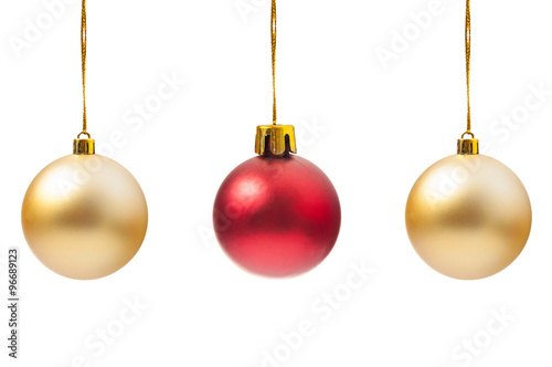 Christmas tree hanging globes
