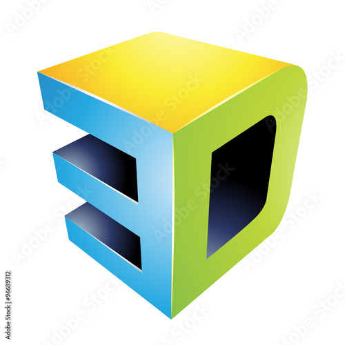 3d Display Technology Symbol