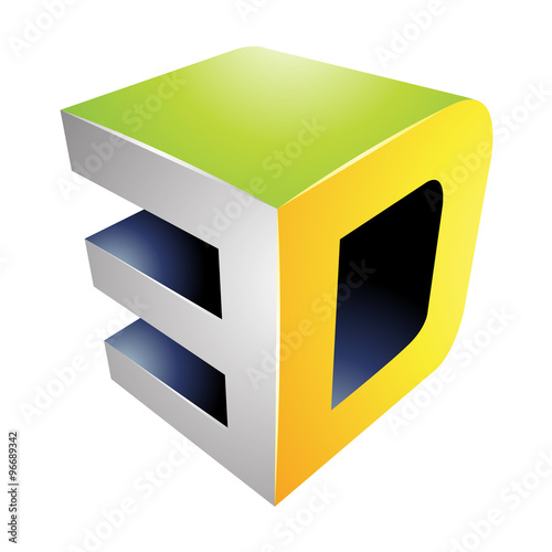 3d Display Technology Symbol