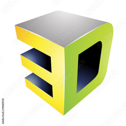3d Display Technology Symbol