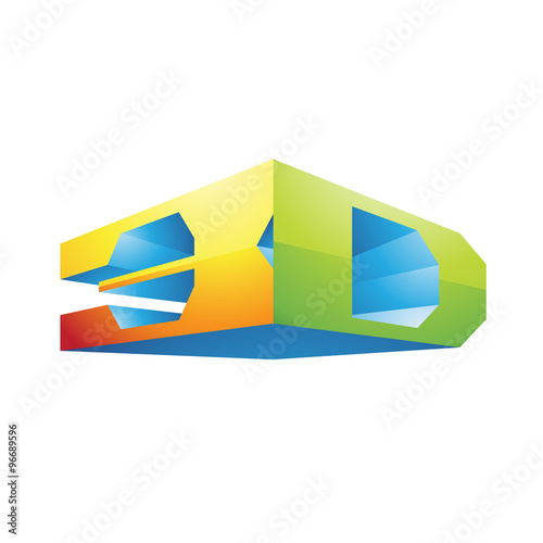 3d Display Technology Symbol