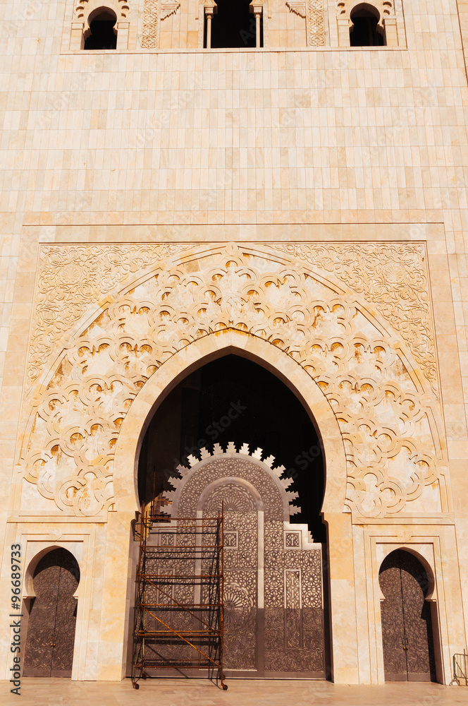 Exterior doors of Hassan II Mosque - Casablanca