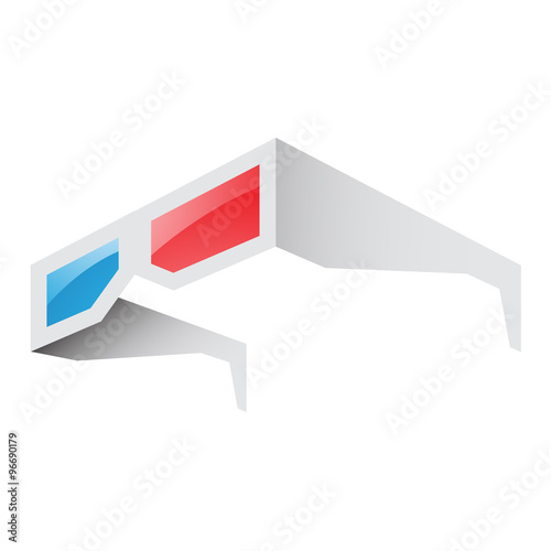 3d Red and Blue Glasses