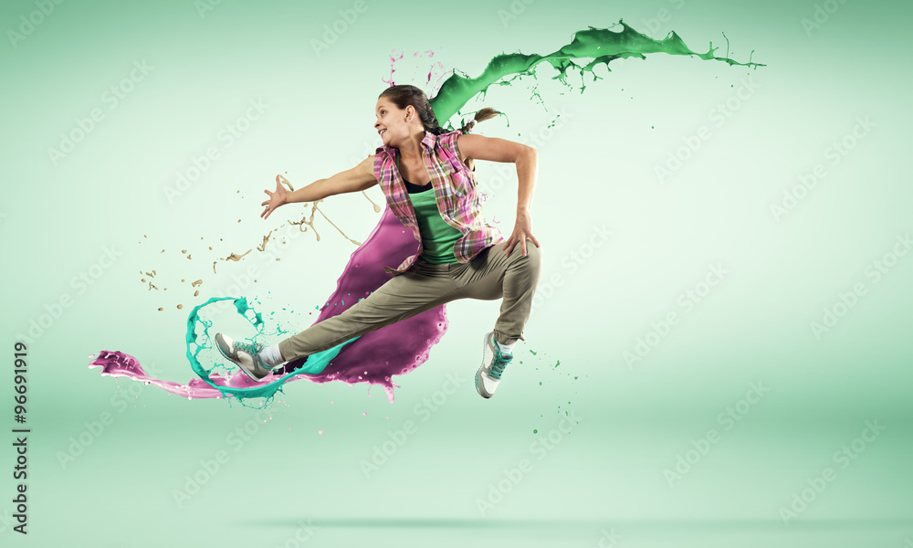 Dancer in jump Dancer in jump