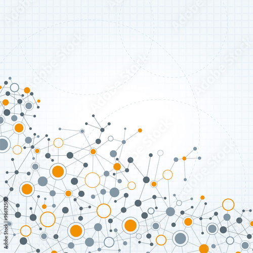 Technical Network Abstract Background.