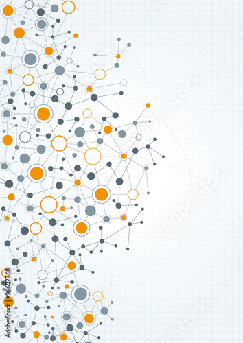 Technical Network Abstract Background.