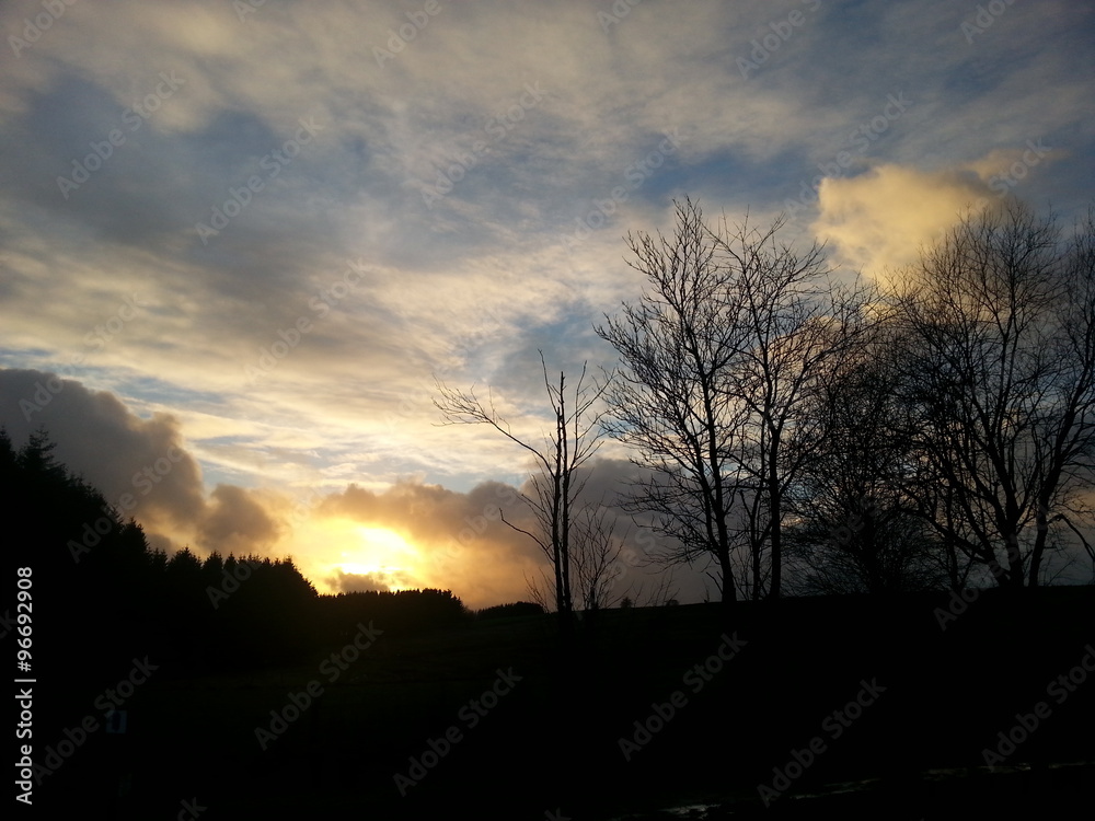 Sonnenuntergang über der Eifel Sonnenuntergang über der Eifel