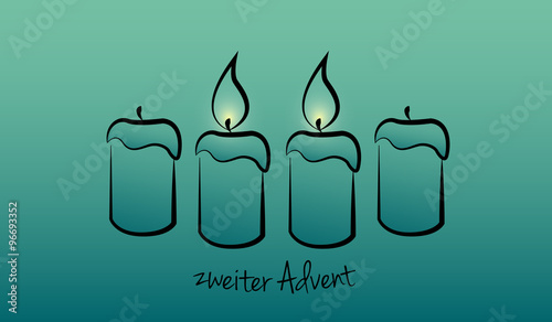 advent kerzen #set2