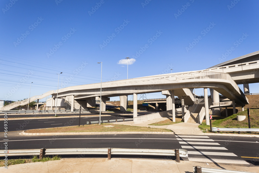 New Road Highway Junction flyover ramps entry exits for traffic flow