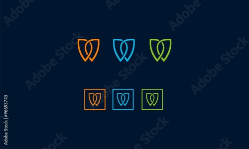 letter w creativ logo 
