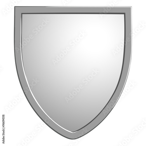 Shield vector symbol isolated on white