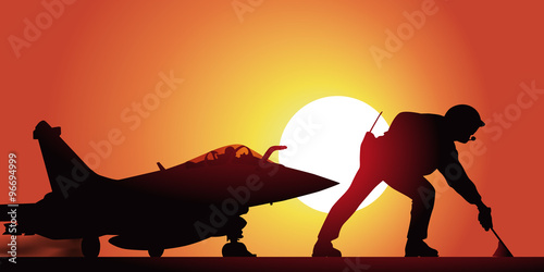 Avion de Chasse - Porte-Avion
