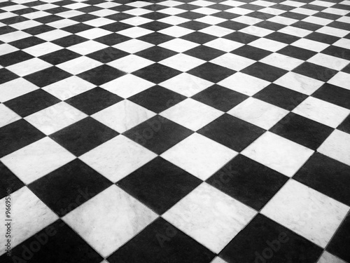 Chess marble floor