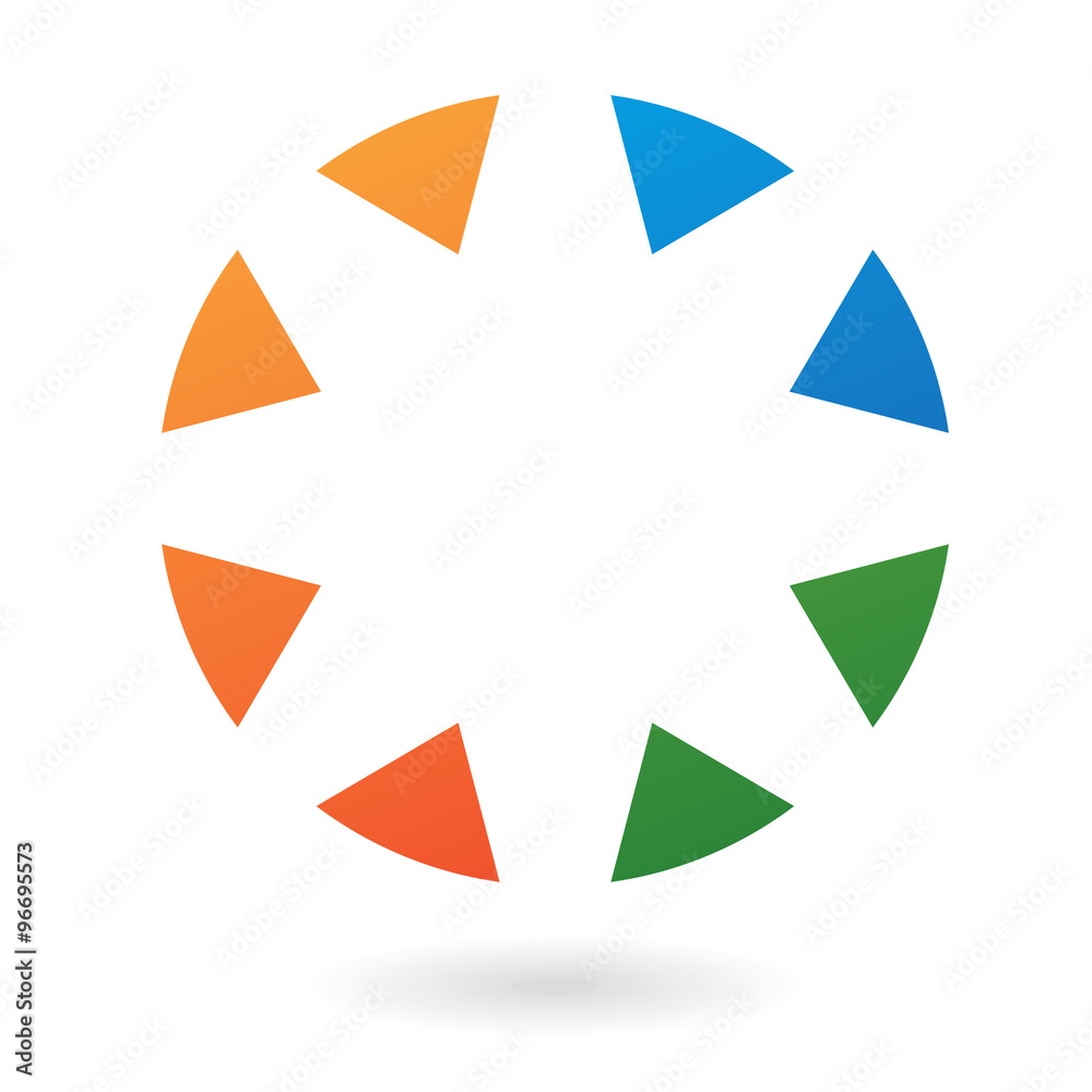 Colorful Round Abstract Icon Colorful Round Abstract Icon
